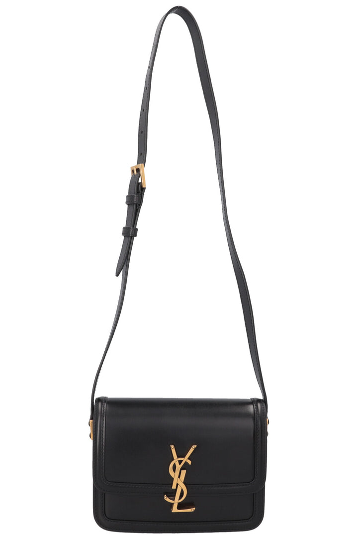 SAINT LAURENT Small Solferino Bag Leather Black