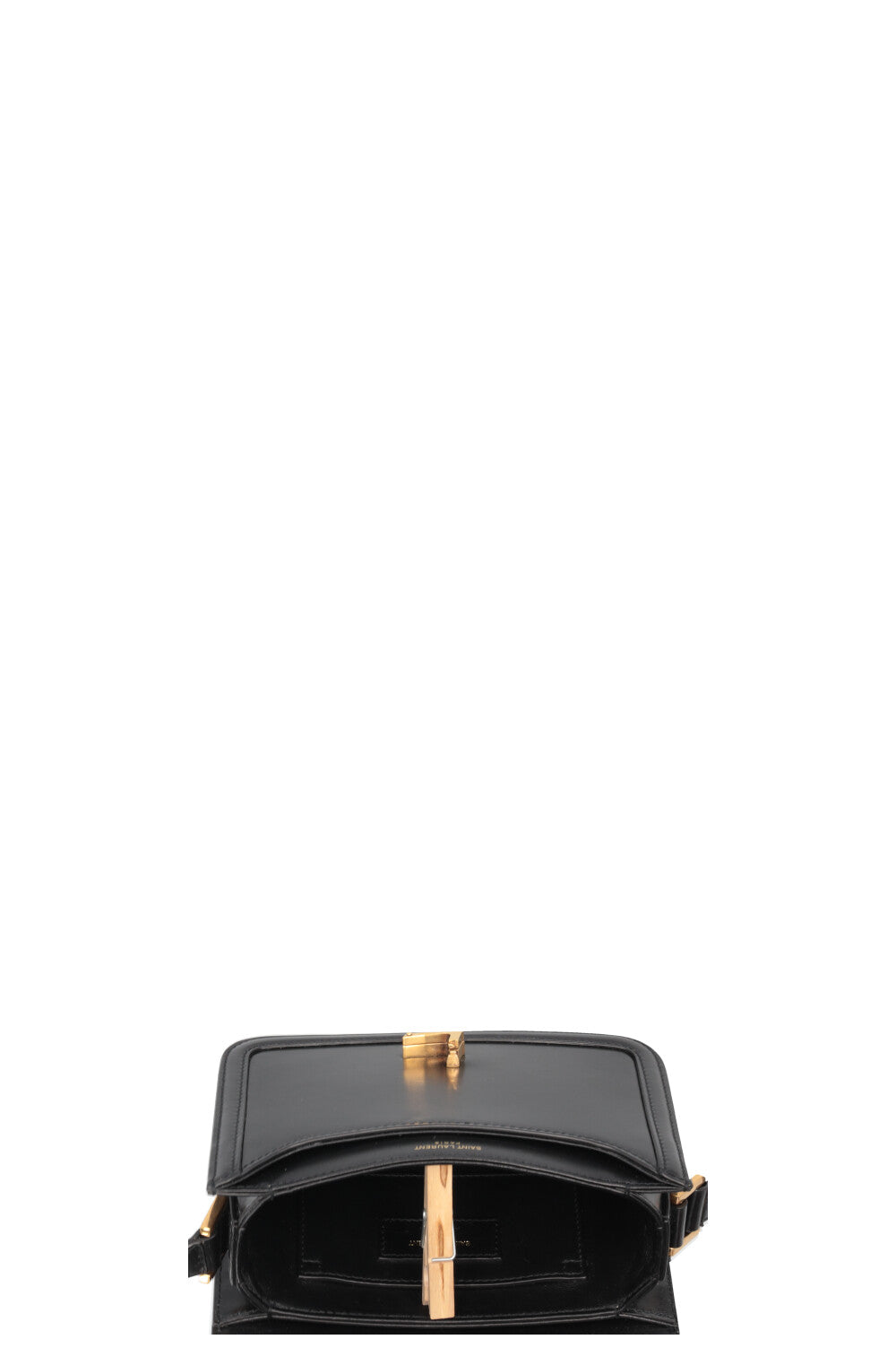 SAINT LAURENT Small Solferino Bag Leather Black