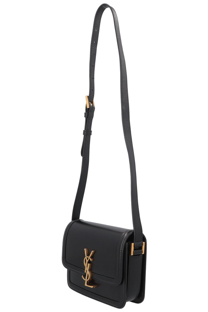 SAINT LAURENT Small Solferino Bag Leather Black