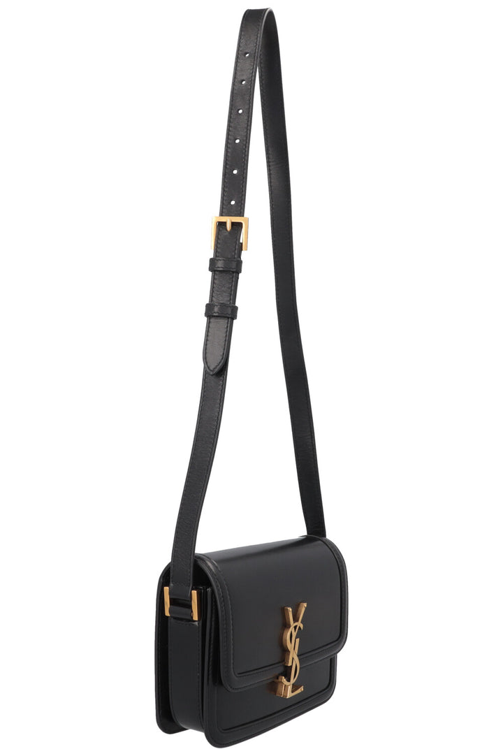 SAINT LAURENT Small Solferino Bag Leather Black