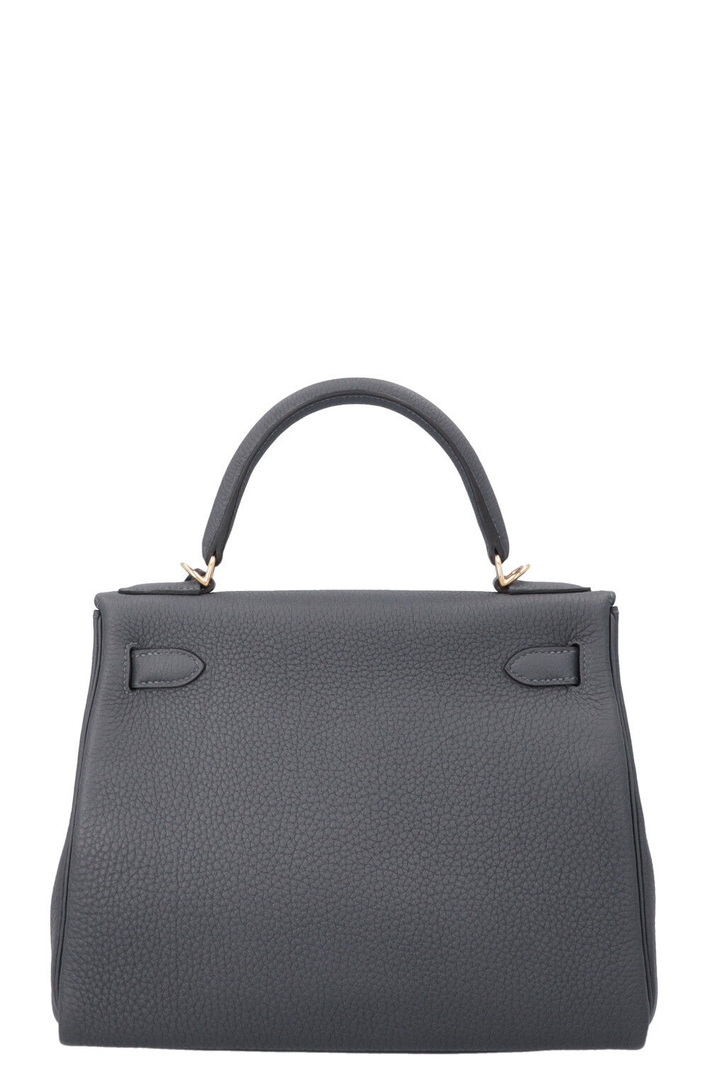 HERMÈS Kelly 28 Retourne Togo Gris Misty