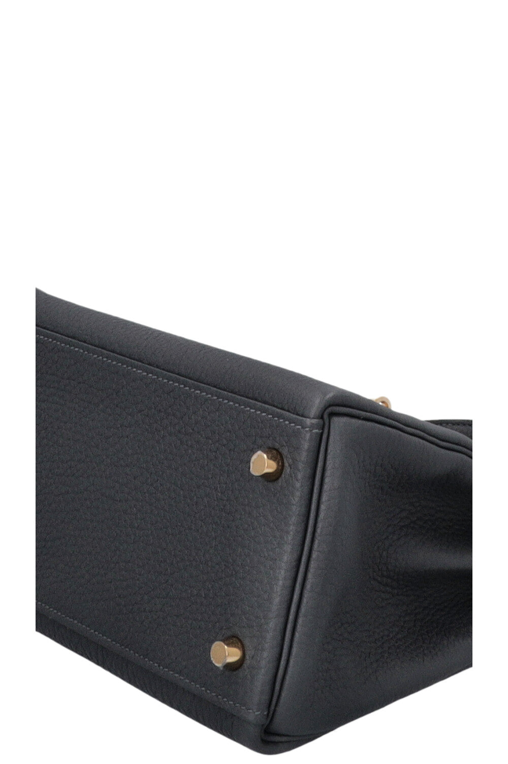 HERMÈS Kelly 28 Retourne Togo Gris Misty