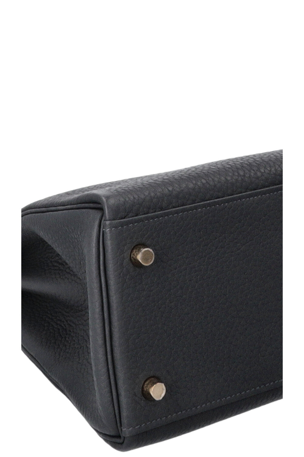 HERMÈS Kelly 28 Retourne Togo Gris Misty