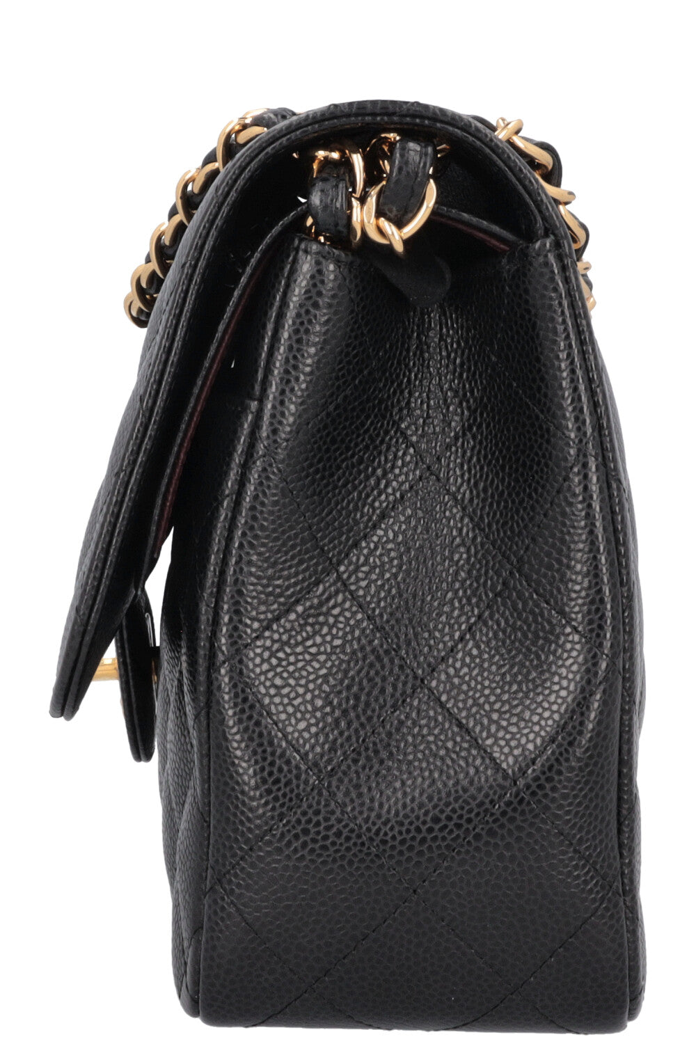 CHANEL Large Double Flap Bag Caviar Black