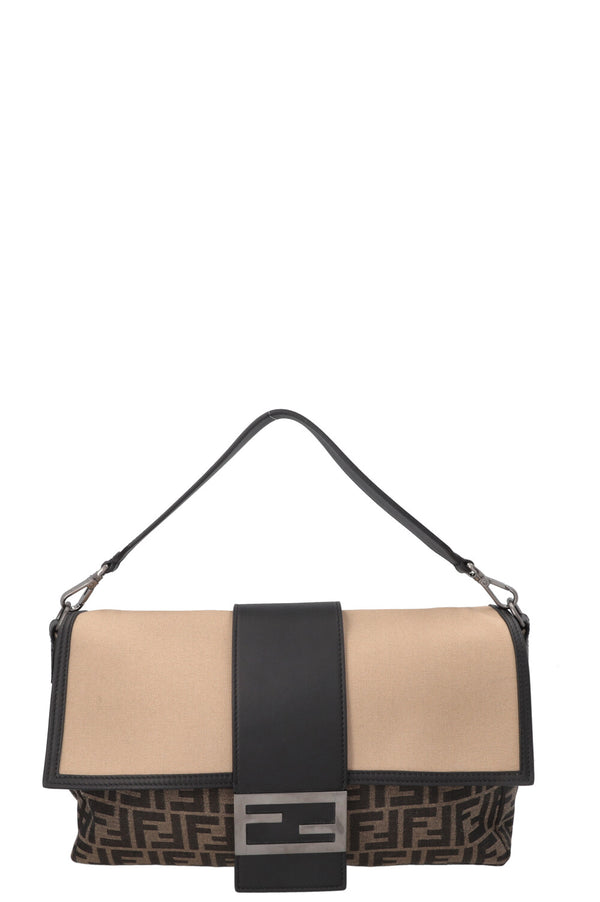 FENDI Large Zucca Print Baguette Bag