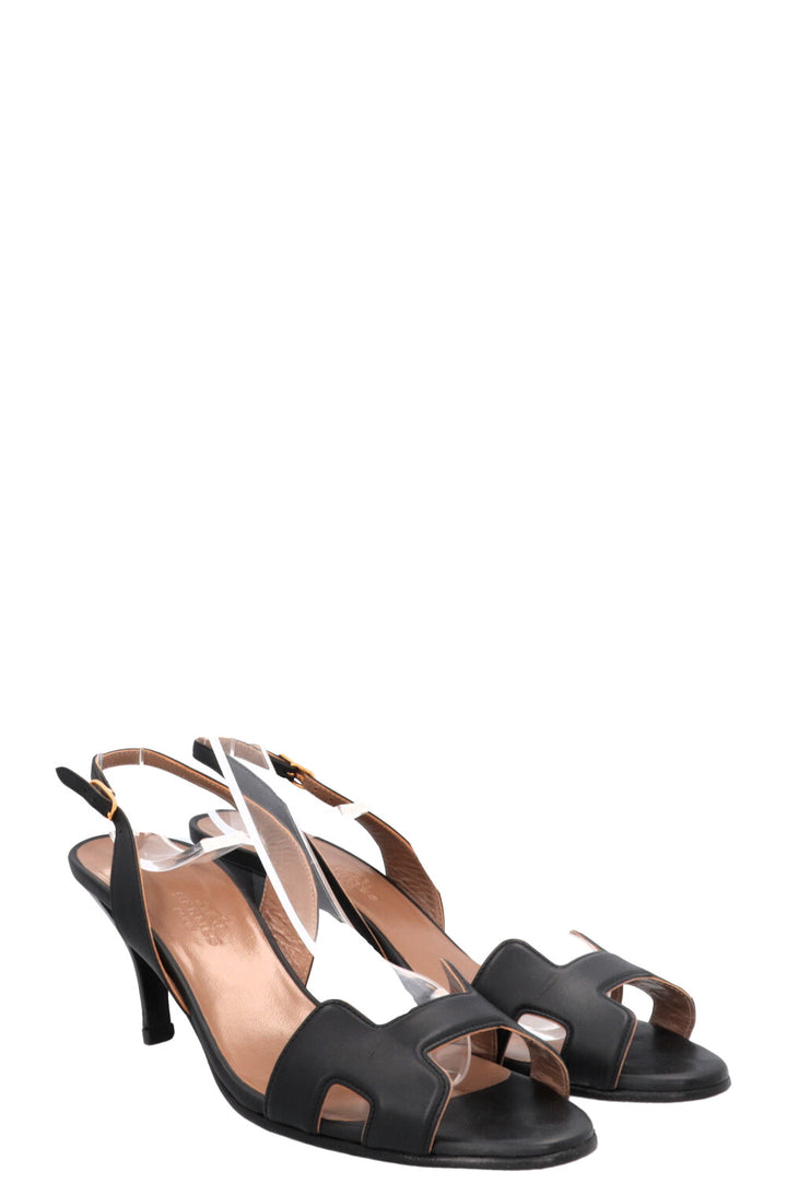 HERMÈS Holy Heels Leather Black