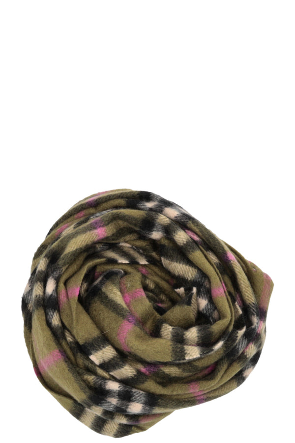 Écharpe à carreaux Nova de Burberry, vert cachemire