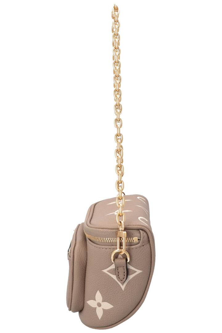 LOUIS VUITTON Mini Bum Bag Giant Monogram Taupe