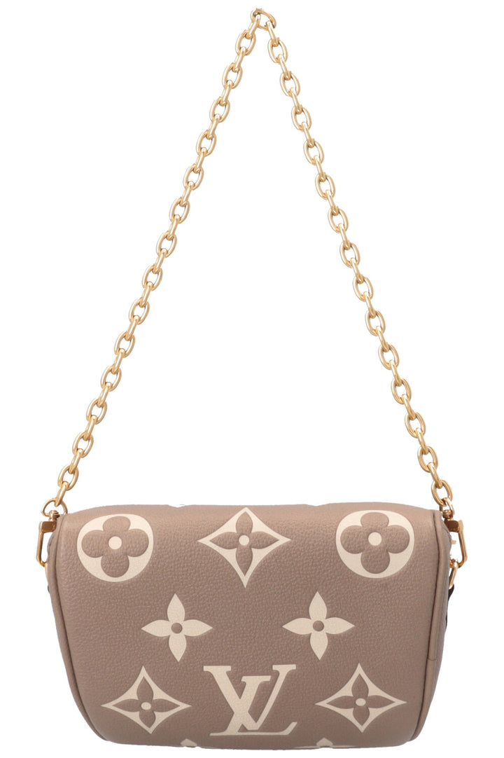 LOUIS VUITTON Mini Bum Bag Giant Monogram Taupe