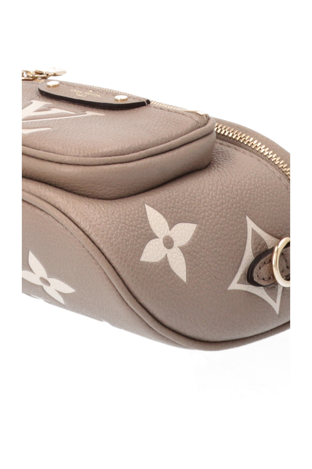 LOUIS VUITTON Mini Bum Bag Giant Monogram Taupe