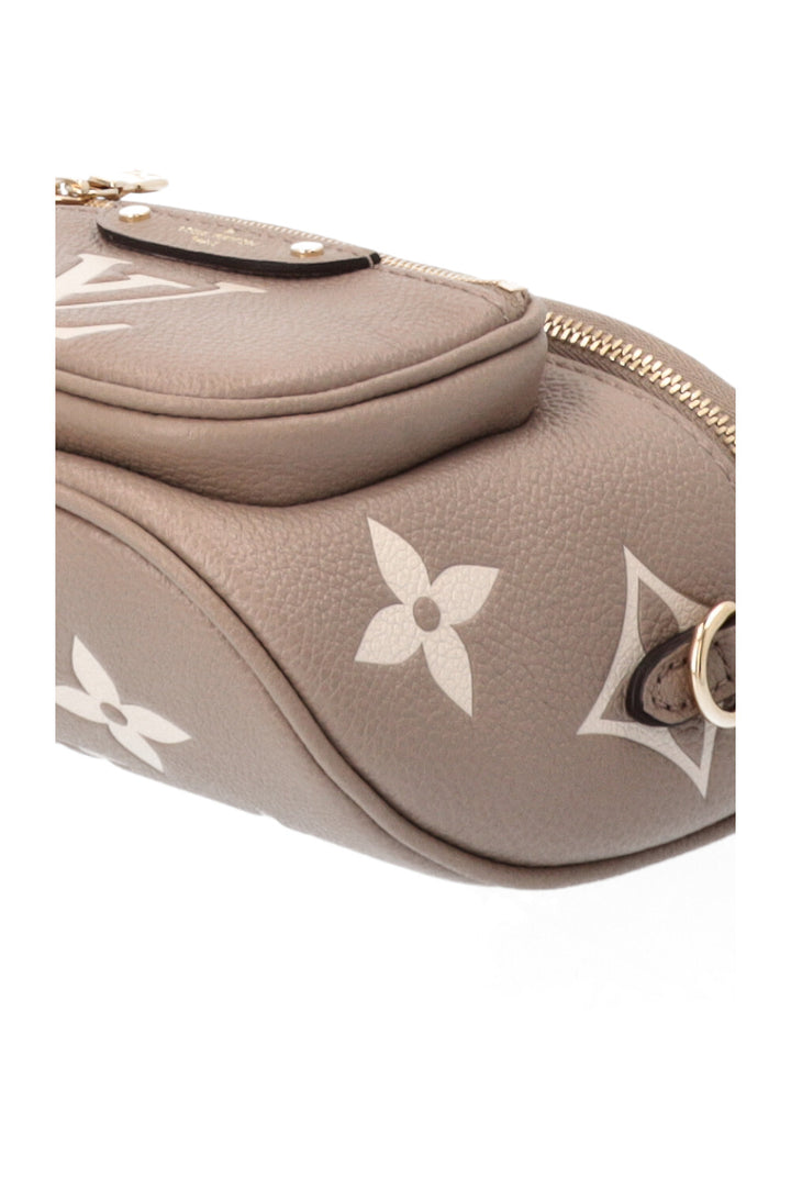 LOUIS VUITTON Mini Bum Bag Giant Monogram Taupe