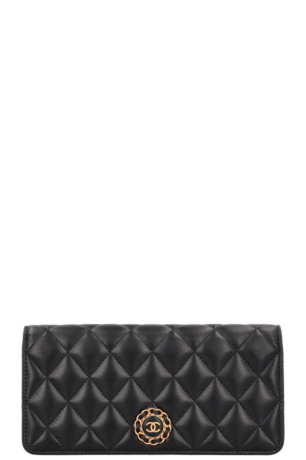 CHANEL Quilted CC Clutch Black