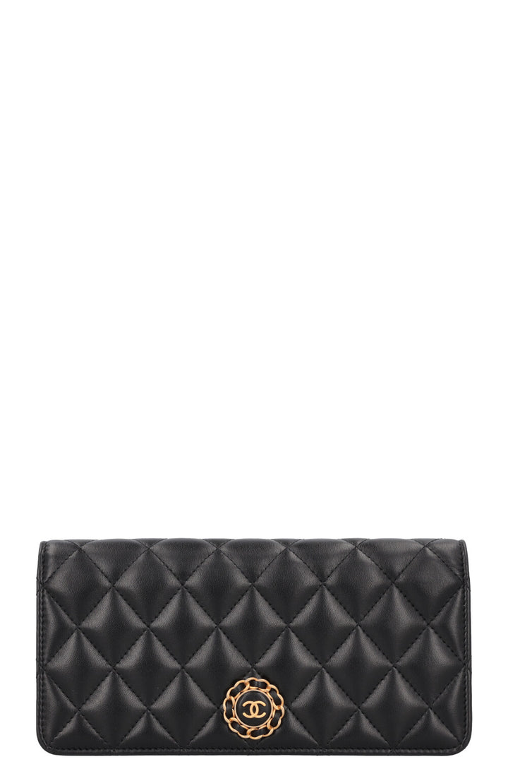 CHANEL Quilted CC Clutch Black
