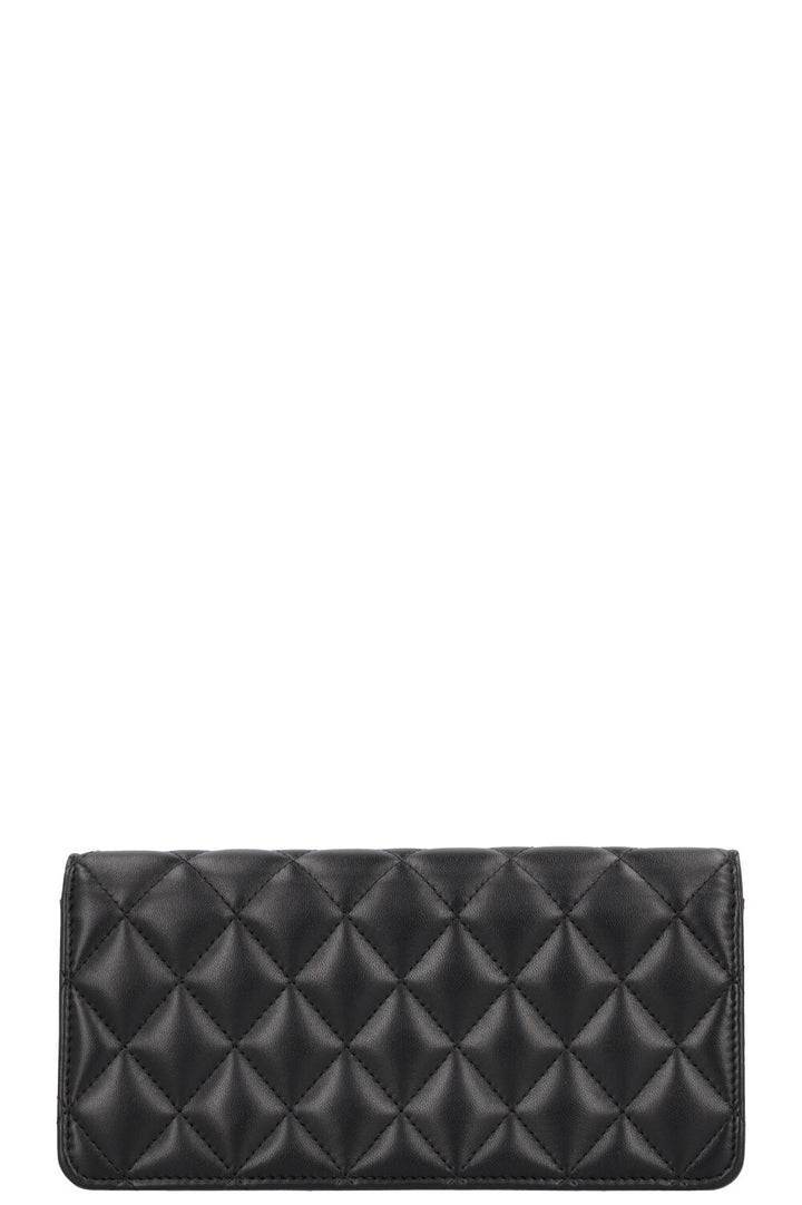 CHANEL Quilted CC Clutch Black