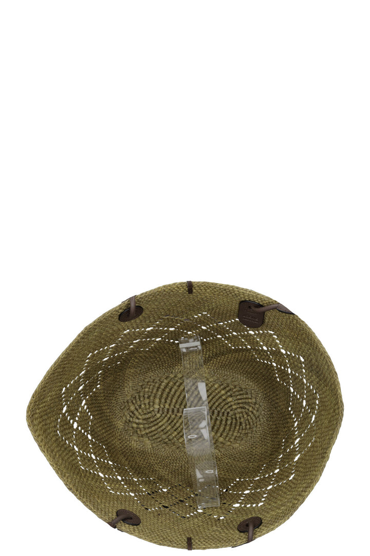 LOEWE Anagram Raffia Tote Bag Brown