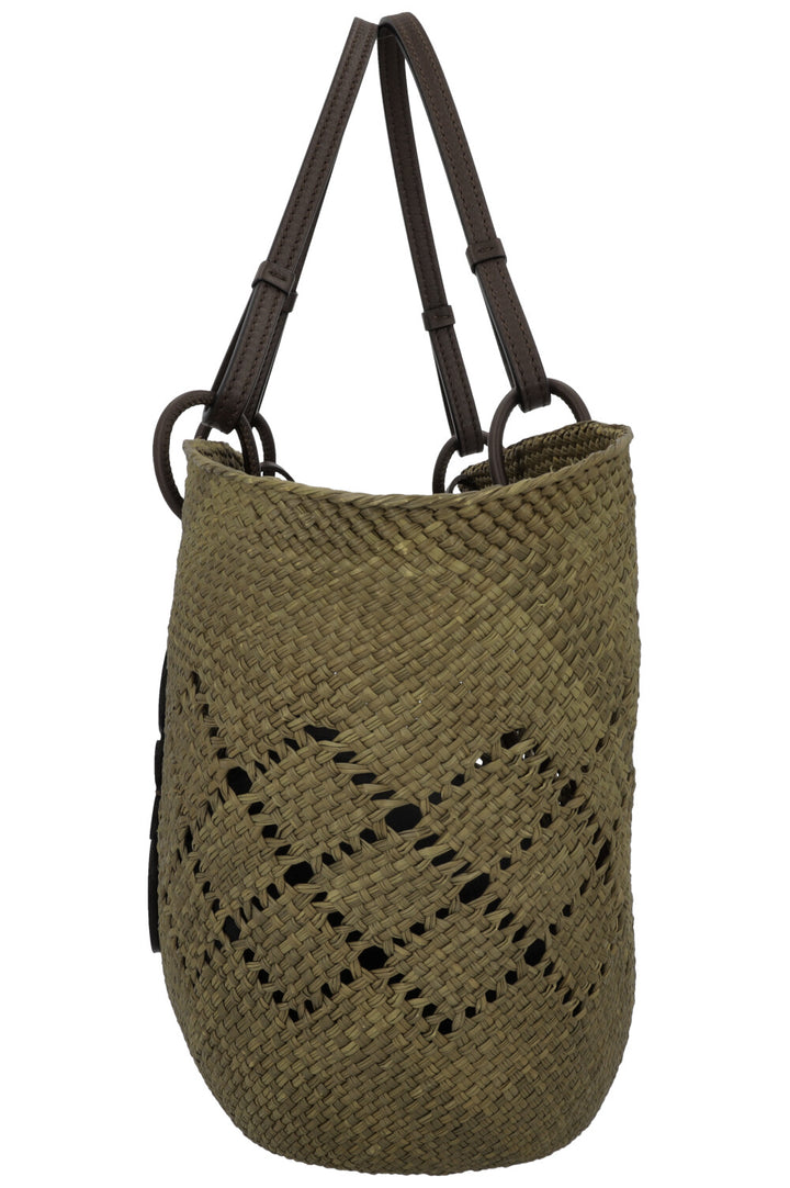 LOEWE Anagram Raffia Tote Bag Brown