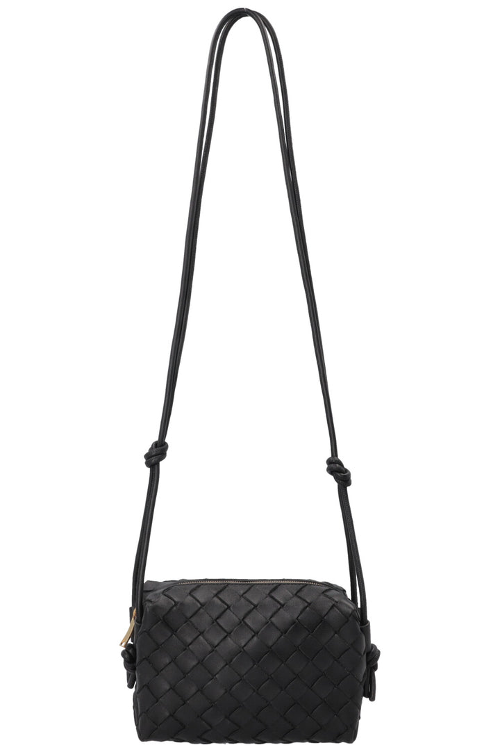 BOTTEGA VENETA Mini Loop Bag Intrecciato Sac noir