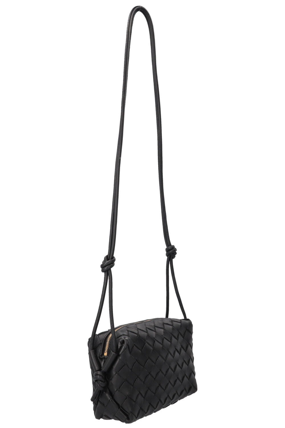 BOTTEGA VENETA Mini Loop Bag Intrecciato Sac noir