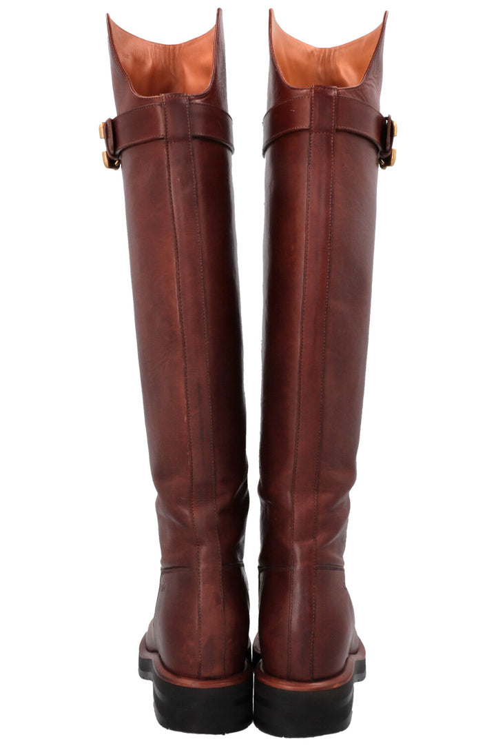 CHLOÉ Riding Boots Cognac