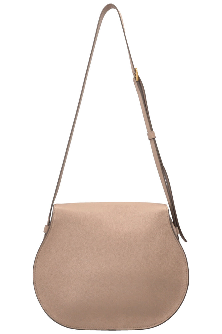 CHLOÉ Marcie Crossbody Bag Leather Grey
