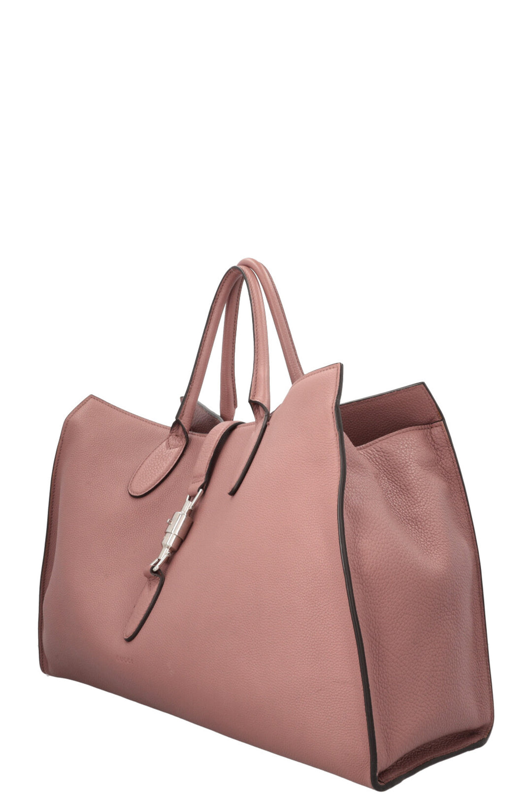 GUCCI Jackie Soft Tote Bag Rose Foncé
