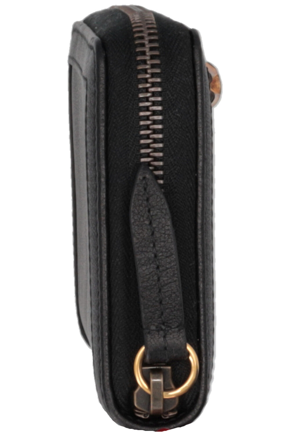 Portefeuille zippé en bambou noir GUCCI