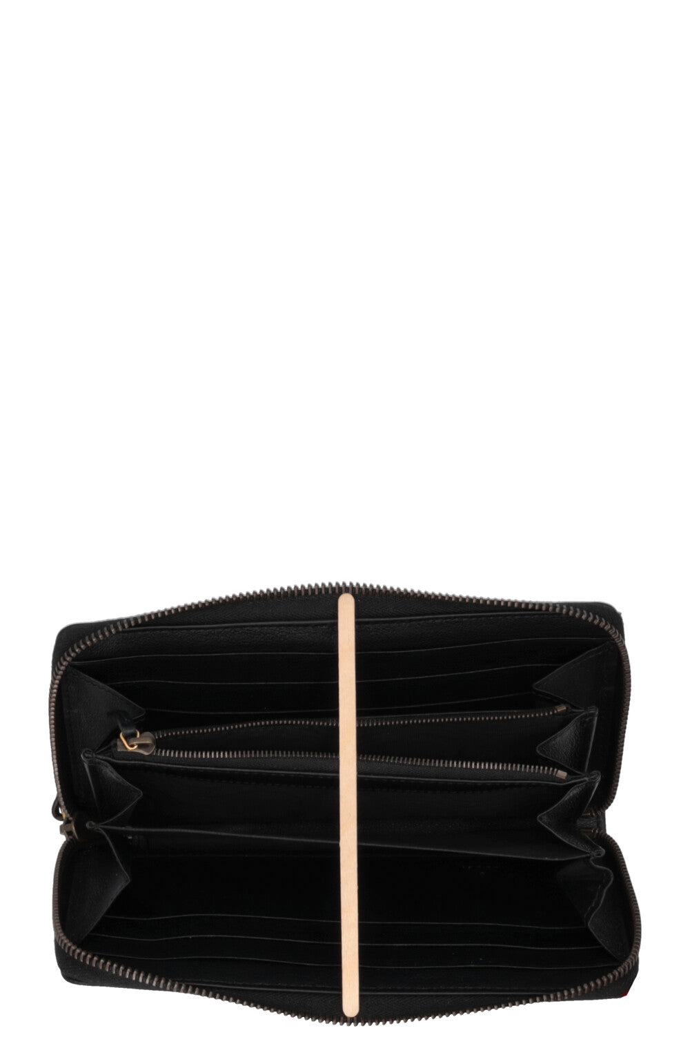 Portefeuille zippé en bambou noir GUCCI