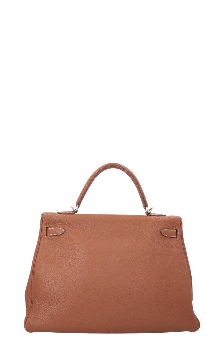 HERMÈS Kelly 35 Retourne Gold Togo