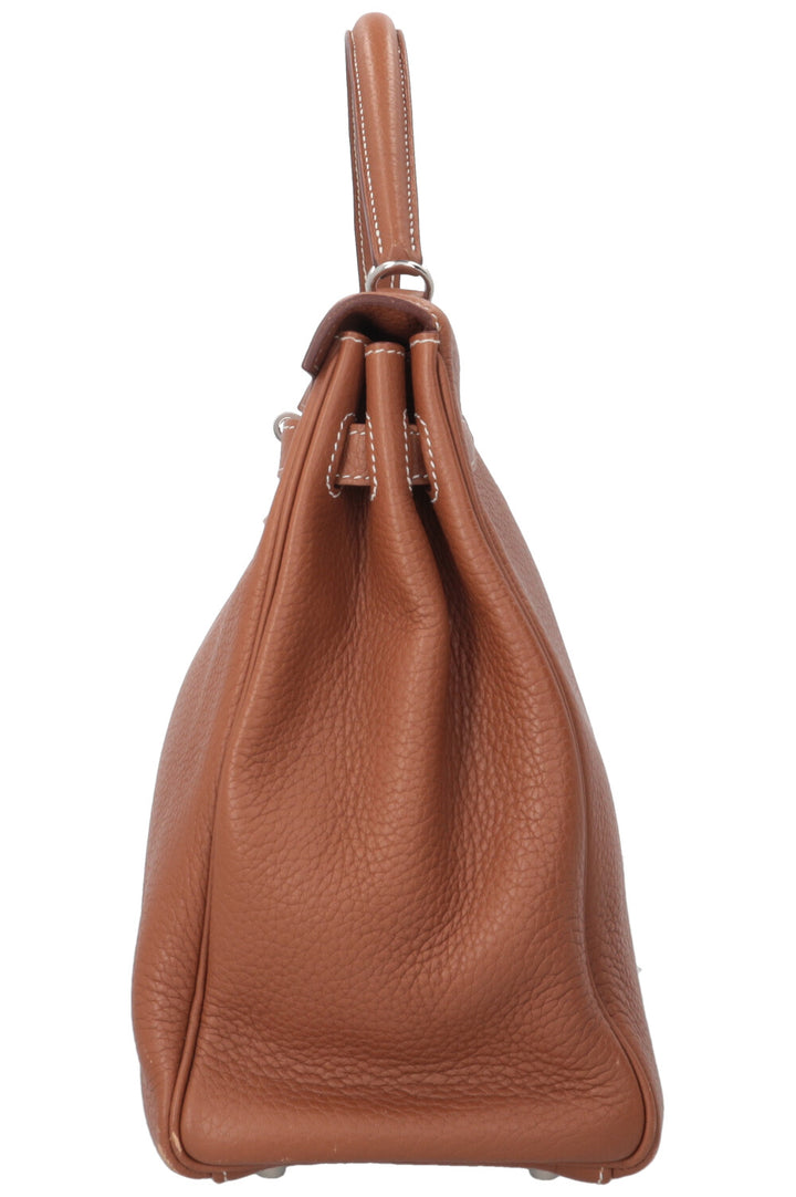 HERMÈS Kelly 35 Retourne Gold Togo