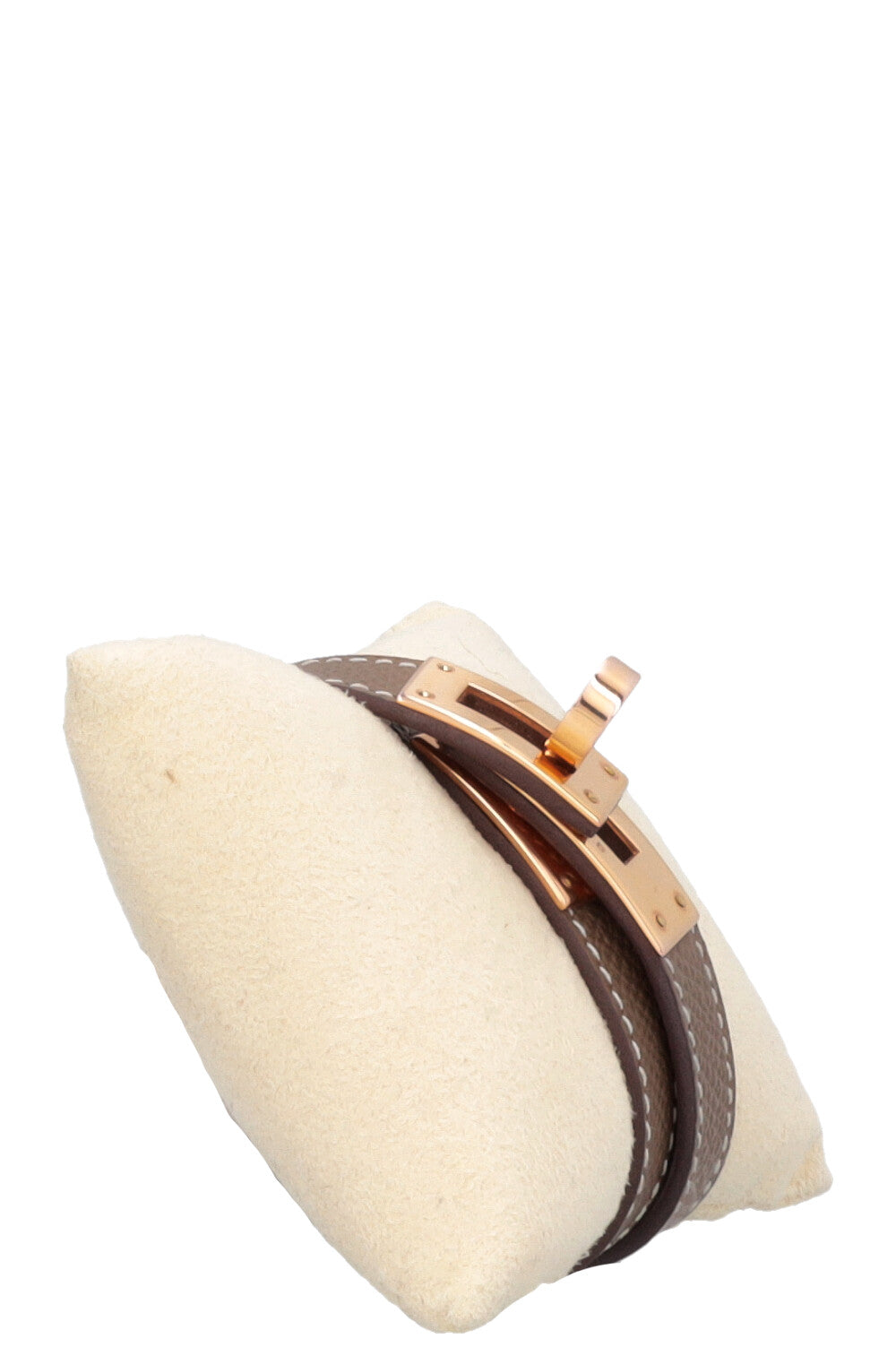 HERMÈS Kelly Double Tour Bracelet Etoupe Epsom