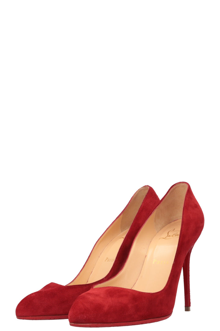 CHRISTIAN LOUBOUTIN Heels Suede Red