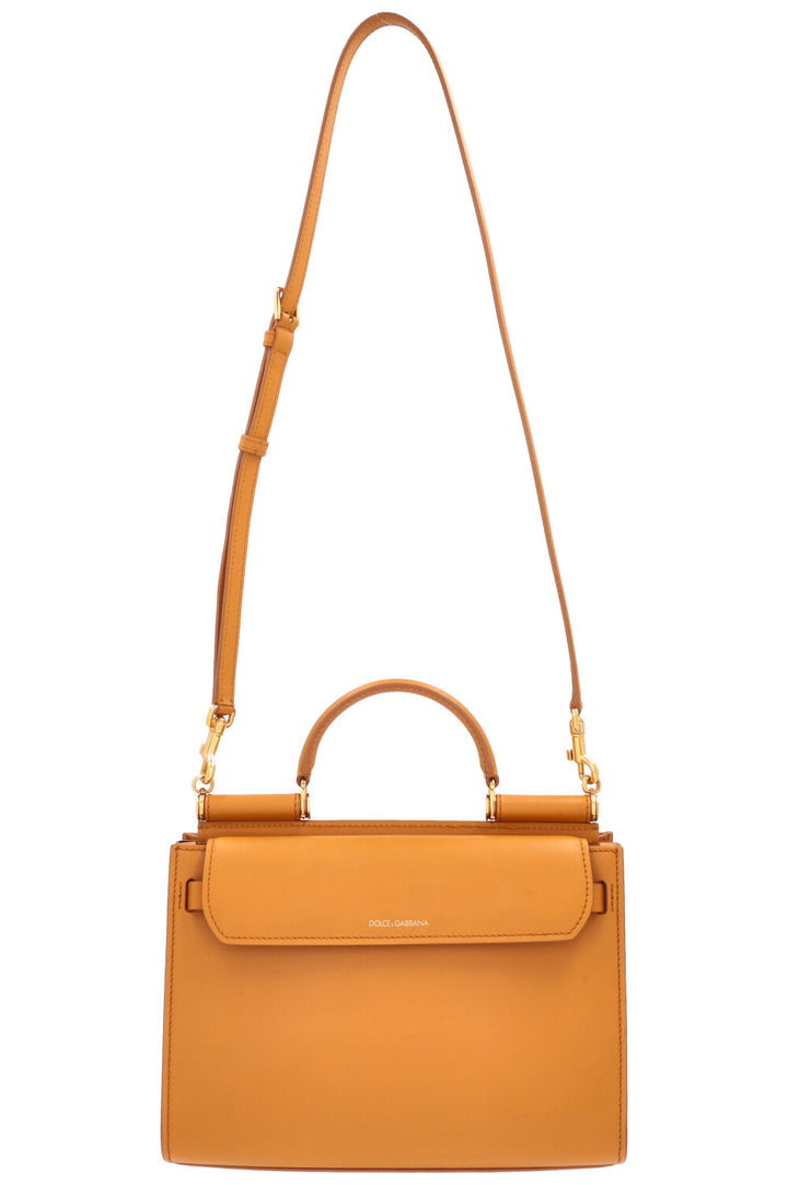 DOLCE&GABBANA Medium Sicily 62 Bag Mustard