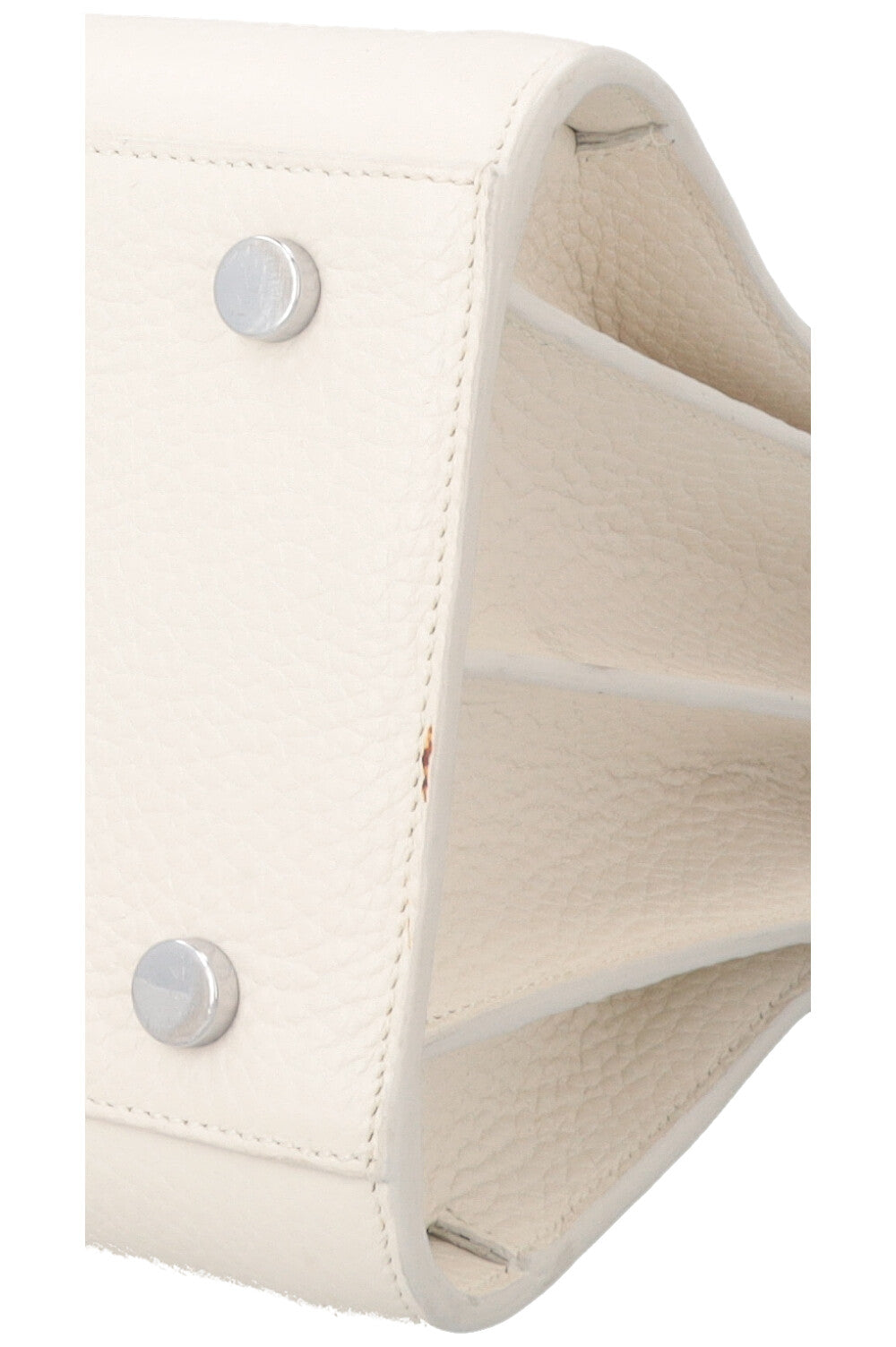 SAINT LAURENT Small Sac De Jour Bag Leather White