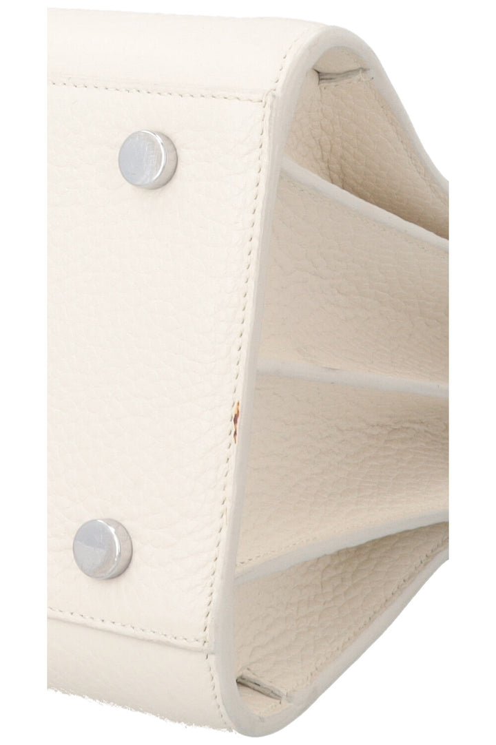 SAINT LAURENT Small Sac De Jour Bag Leather White