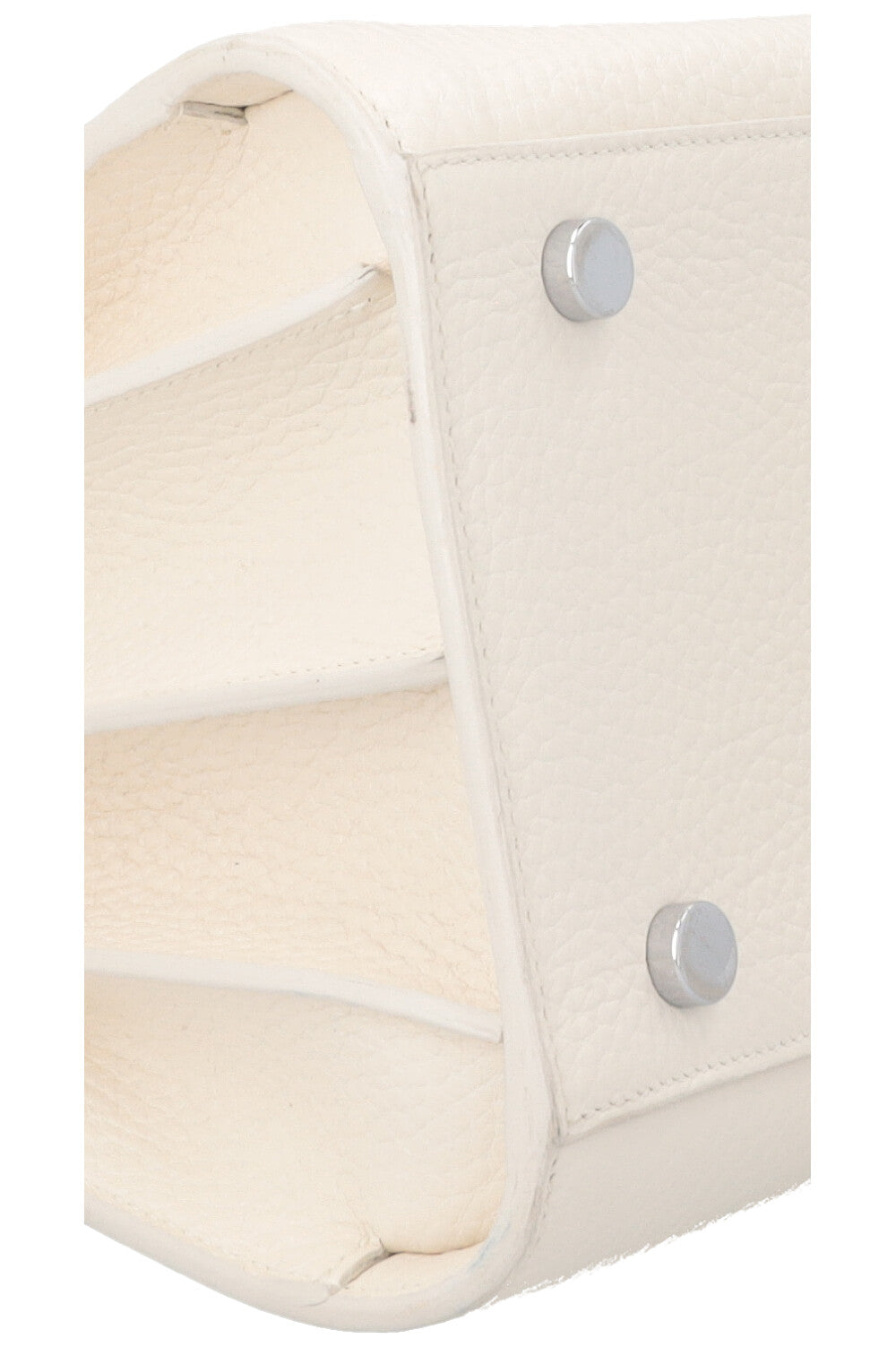 SAINT LAURENT Small Sac De Jour Bag Leather White