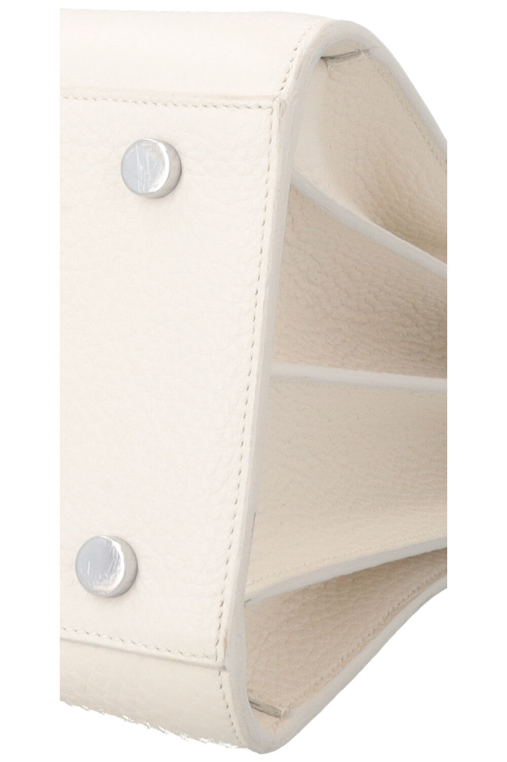 SAINT LAURENT Small Sac De Jour Bag Leather White