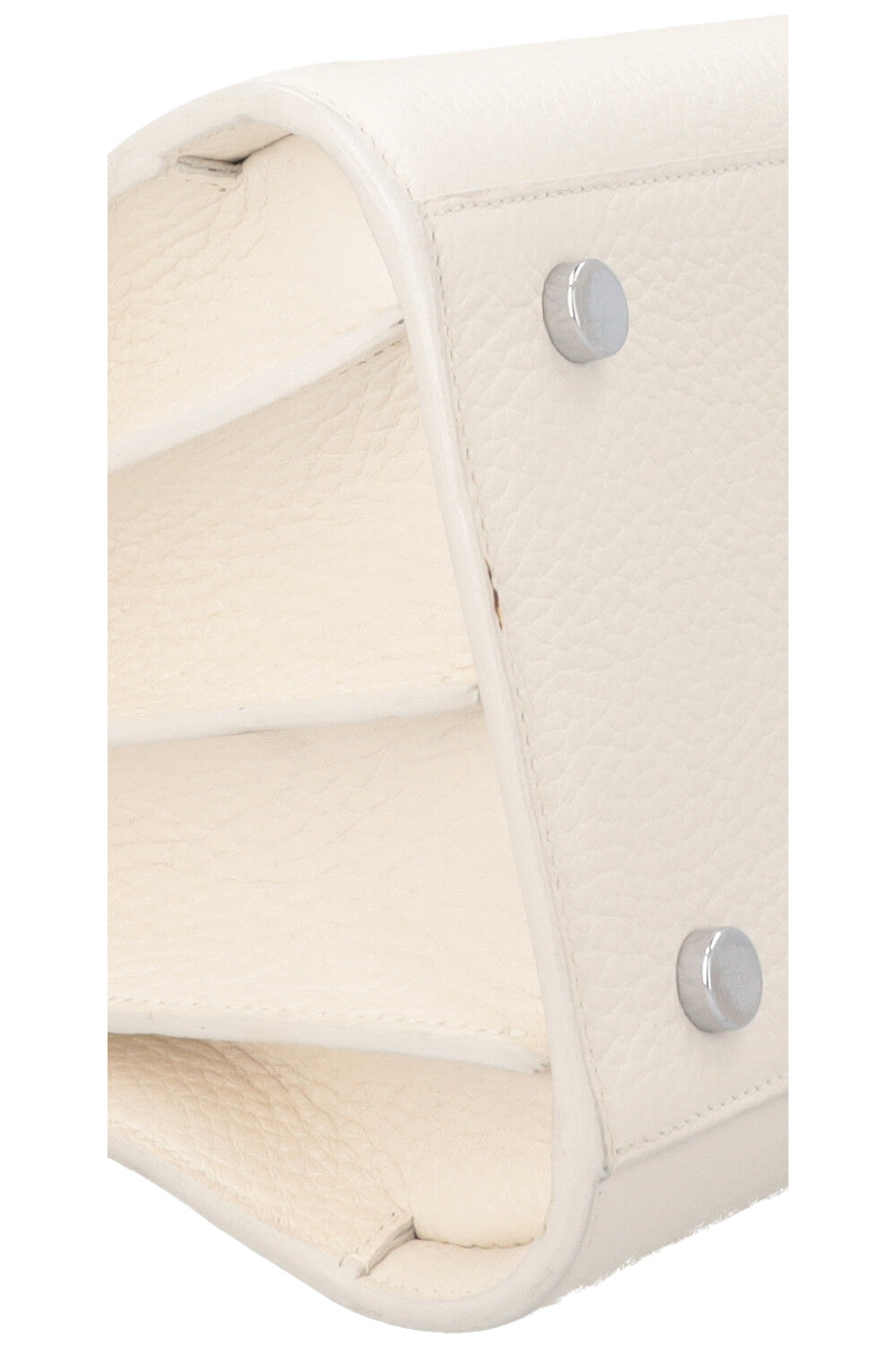 SAINT LAURENT Small Sac De Jour Bag Leather White