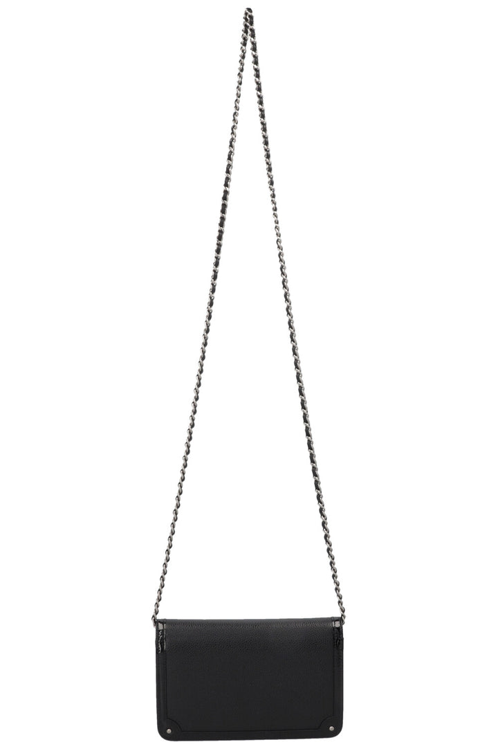 CHANEL Coco Mark WOC Caviar Vernis Noir