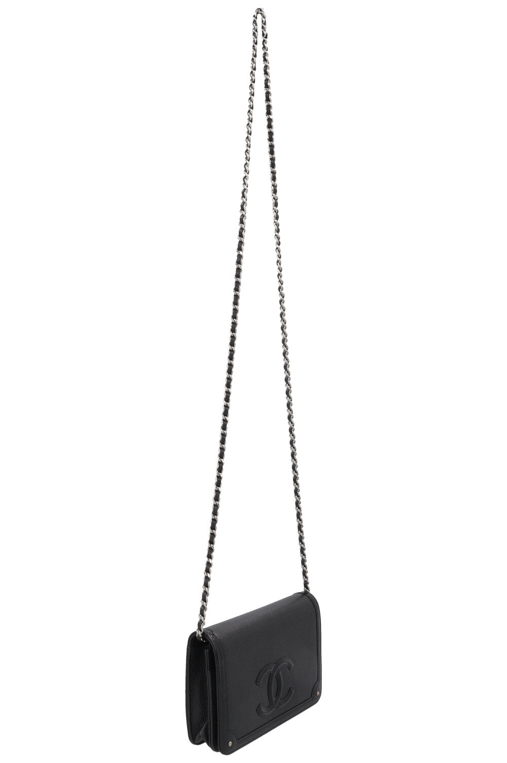 CHANEL Coco Mark WOC Caviar Vernis Noir