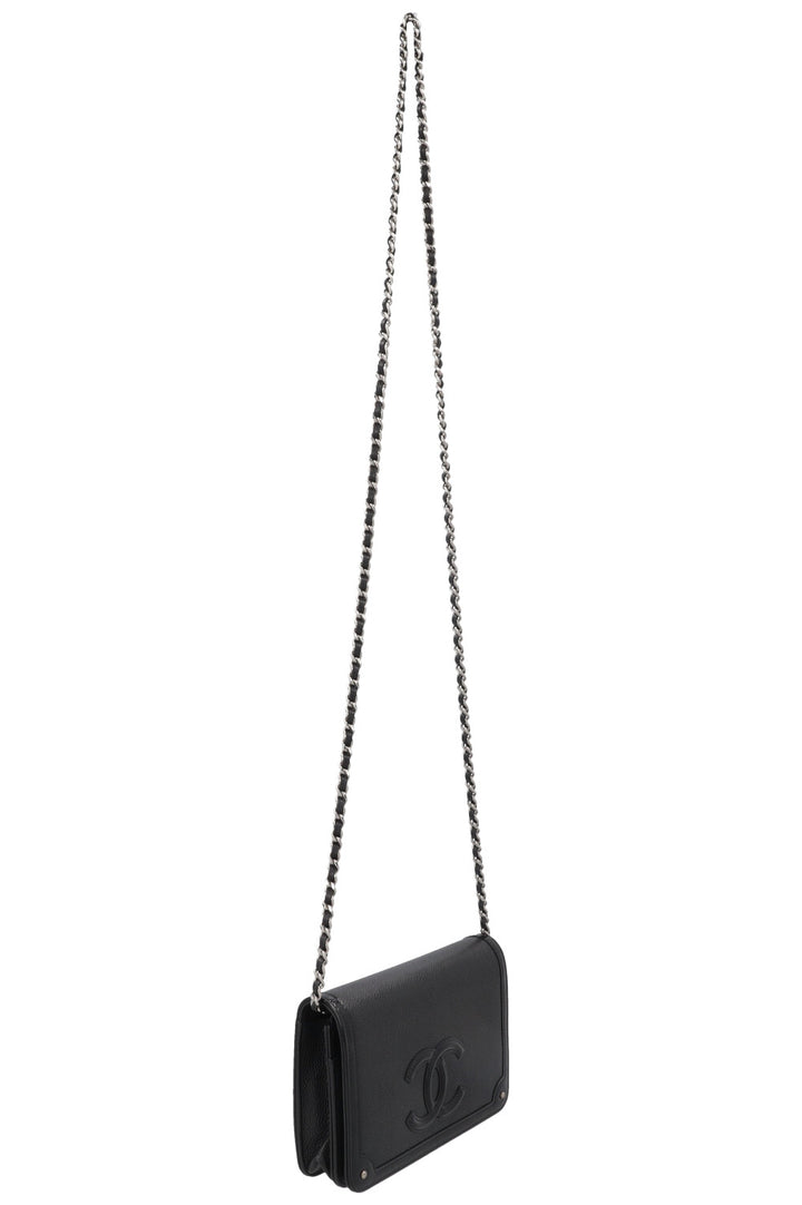 CHANEL Coco Mark WOC Caviar Vernis Noir