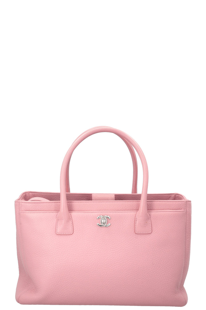 CHANEL Executive Cerf Tote Bag Pink