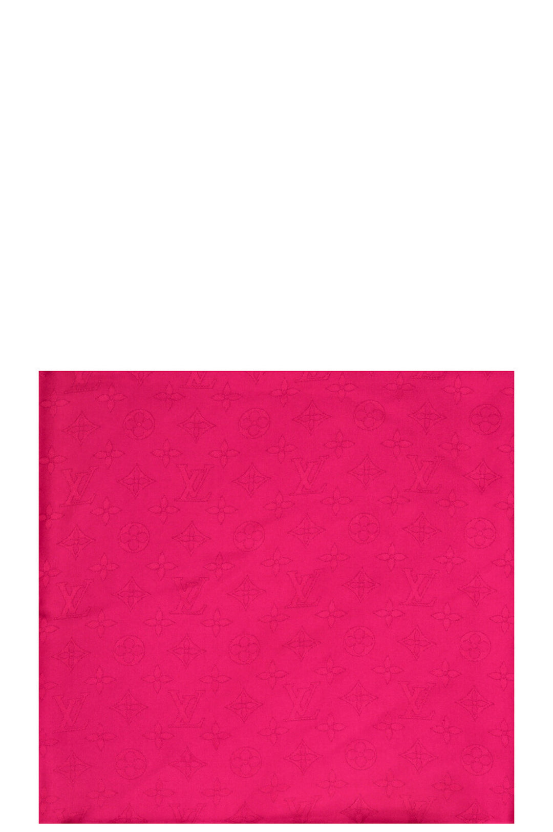 LOUIS VUITTON Fringed MNG Scarf Pink