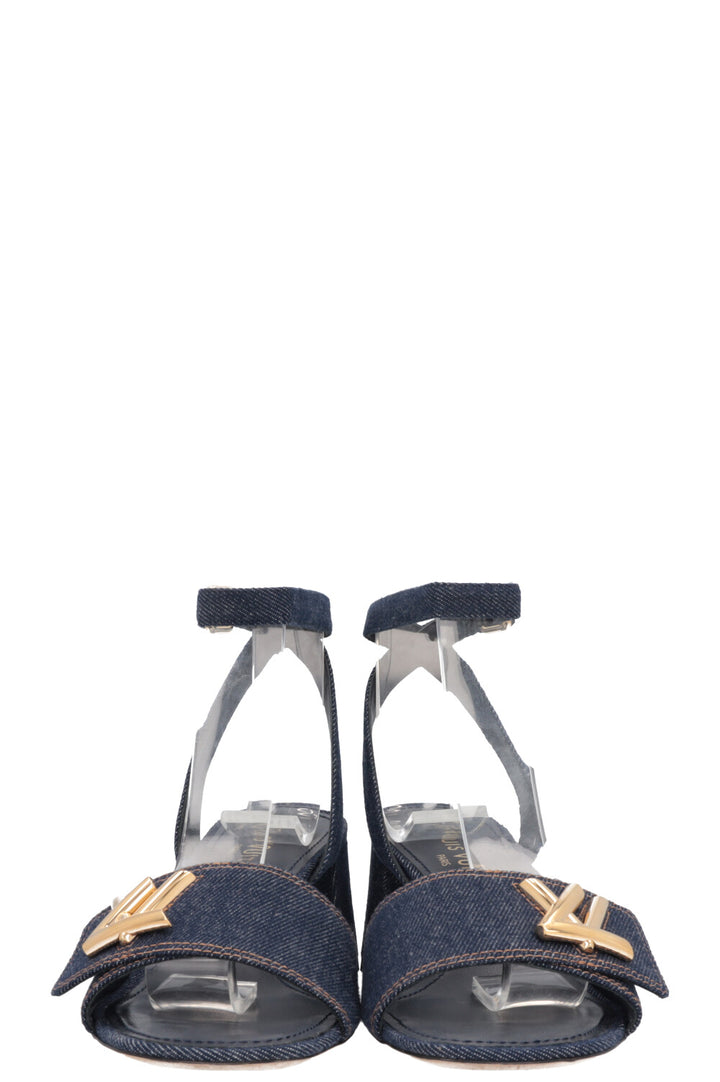 LOUIS VUITTON Shake Sandals Denim Blue