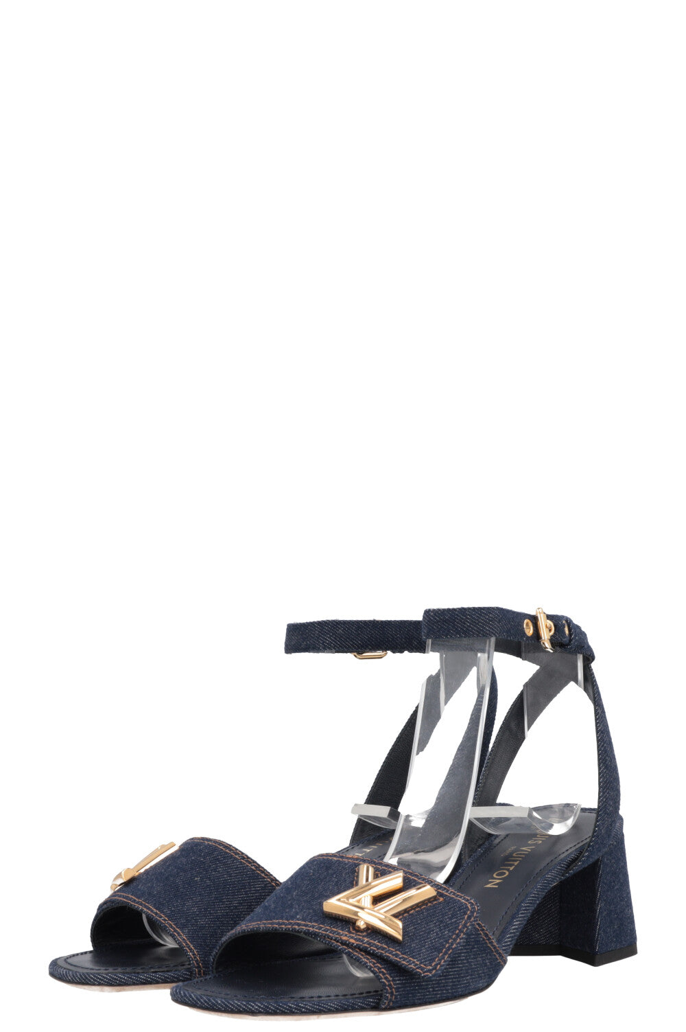 LOUIS VUITTON Shake Sandals Denim Blue