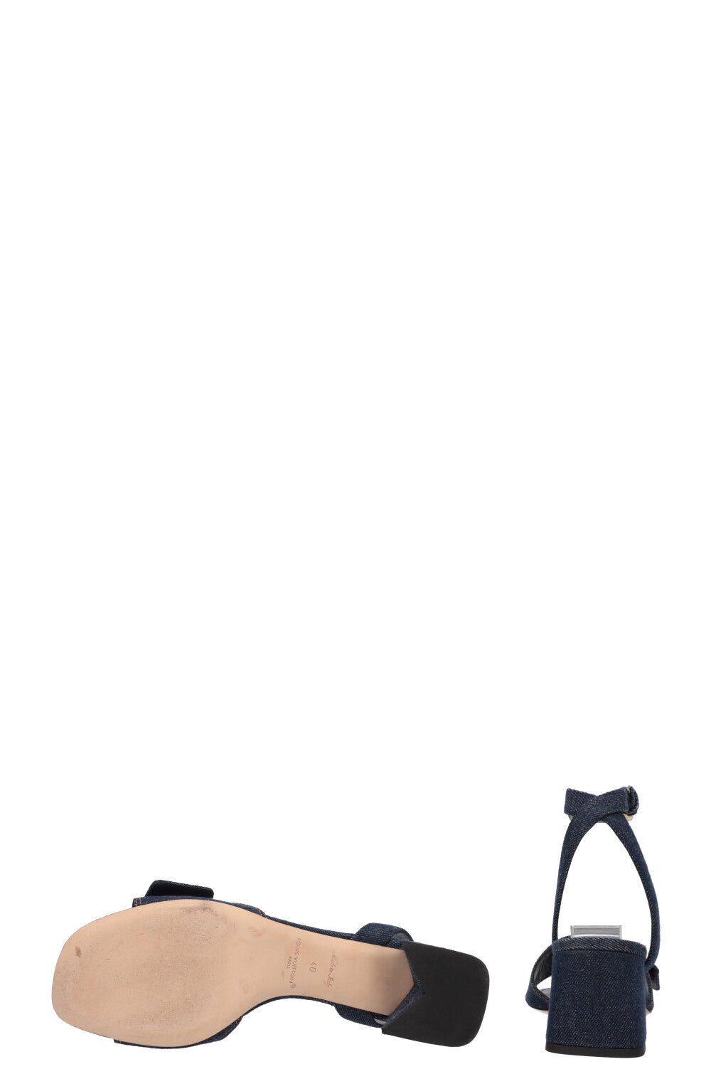 LOUIS VUITTON Shake Sandals Denim Blue