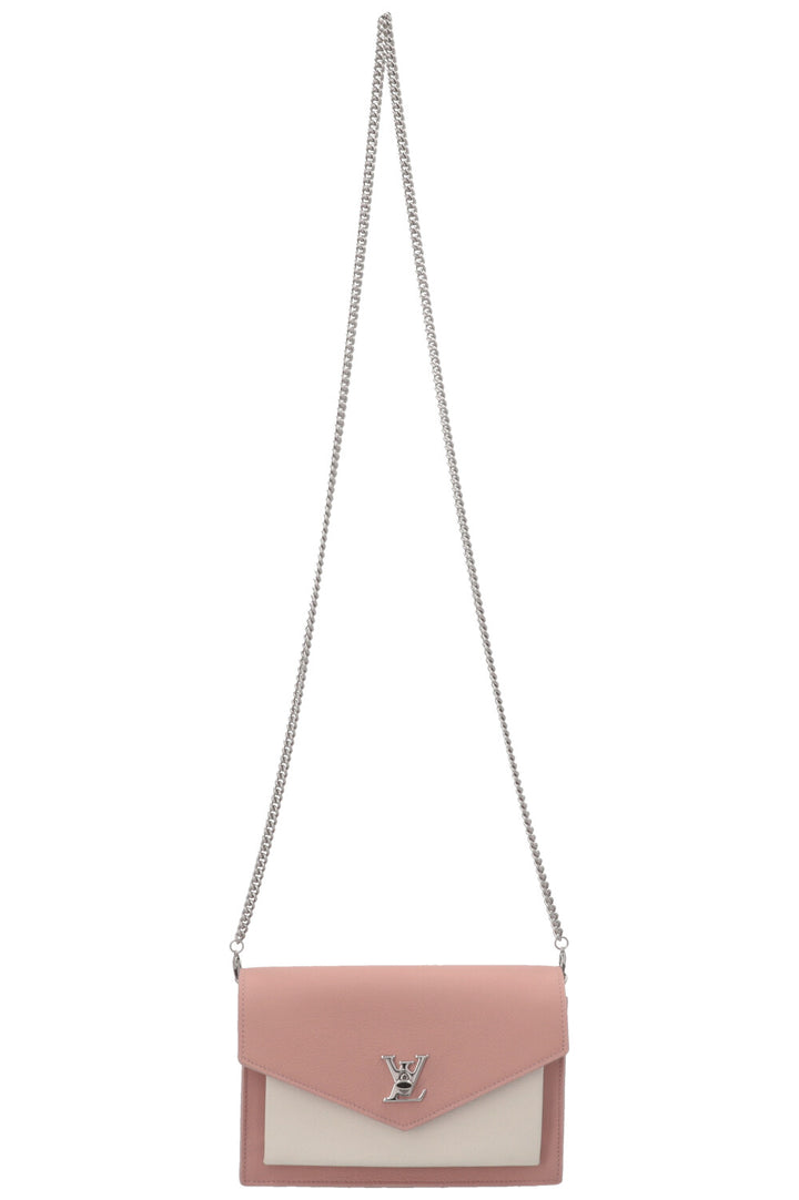 LOUIS VUITTON Mylockme Chain Pochette Leather Tricolor