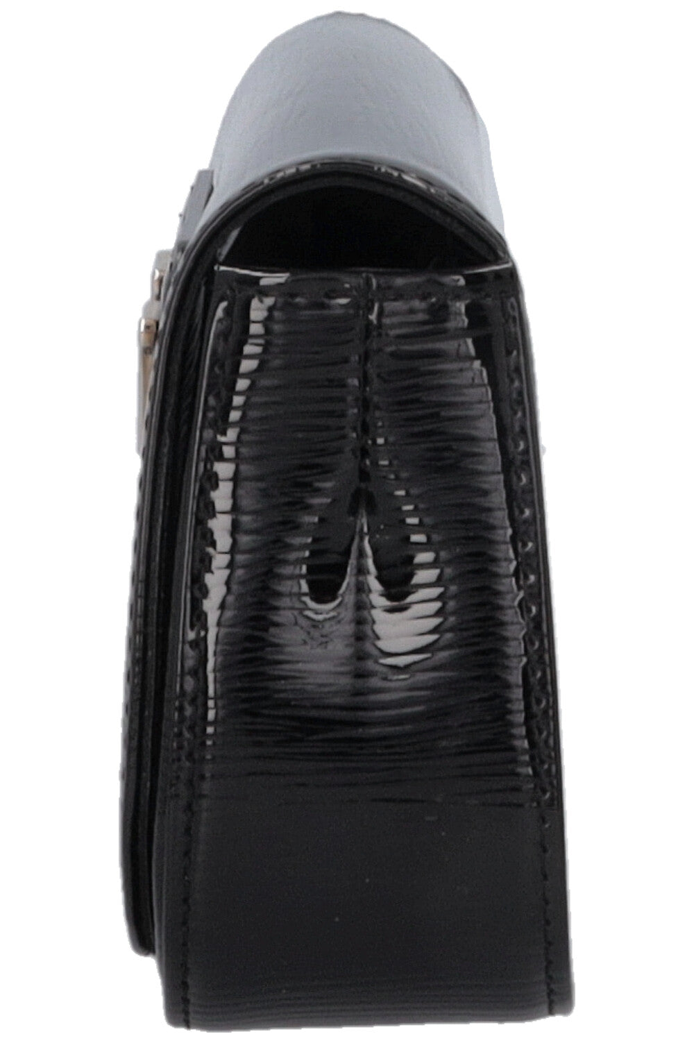 LOUIS VUITTON Sobe Clutch Epi Patent Black