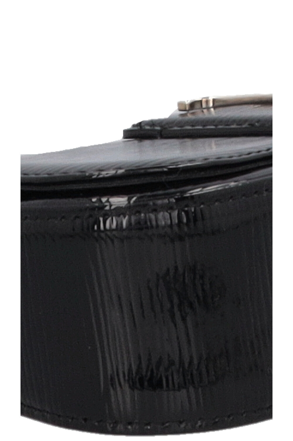 LOUIS VUITTON Sobe Clutch Epi Patent Black