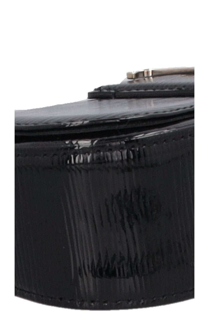 LOUIS VUITTON Sobe Clutch Epi Patent Black