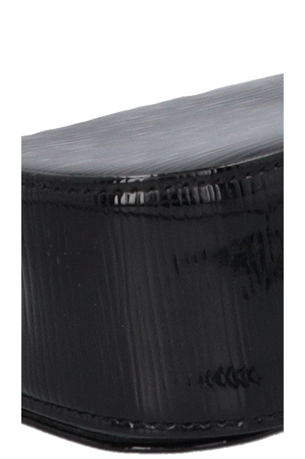 LOUIS VUITTON Sobe Clutch Epi Patent Black